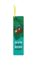 SimetroBooks - Книгоразделител с връзка - Ленивец - Slow down. Read a book
