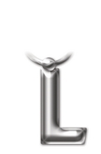 Метален ключодържател - буква L