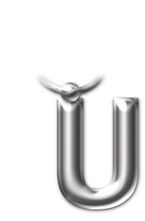 Метален ключодържател - буква U