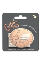 Метален книгоразделител - ъгълче - спяща лисица