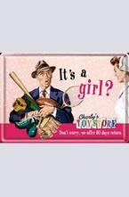 Метална картичка Its a girl?