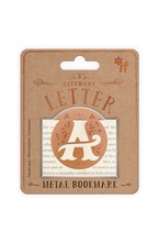 Метален книгоразделител - ретро буква - А