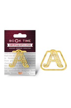 Метален книгоразделител - Book Time - Буква А