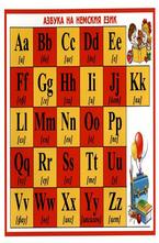 Азбука на немския език - мини изтриваемо табло