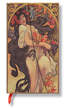 Бележник Paperblanks Mucha Collection Midi Wrap, Lined 9480