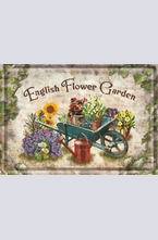Метална картичка English Flower Garden