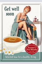 Метална картичка Get Well Soon