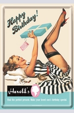 Метална картичка Happy Birthday Harolds