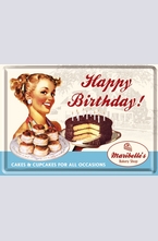 Метална картичка Happy Birthday