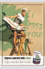 Метална картичка I Miss You