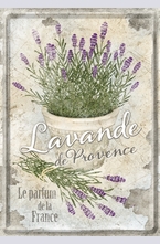 Метална картичка Lavande de Provence
