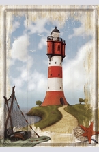 Метална картичка Морски Фар