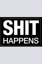Метална картичка Shit Happens