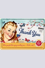 Метална картичка Thank You