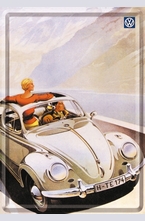 Метална картичка VW Beetle
