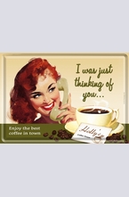 Метална картична I Was Just Thinking Of You...