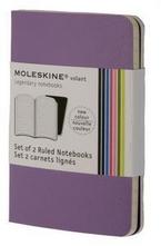Set of 2 Volant Notebooks Ruled - Purple - Extra Small