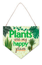 Табелка-флагче - код B - Plants are my happy place