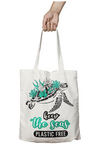 Simetro Books - Чанта за пазаруване - Keep the seas plastic free