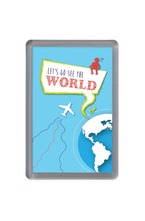 Магнит Let's go see the world