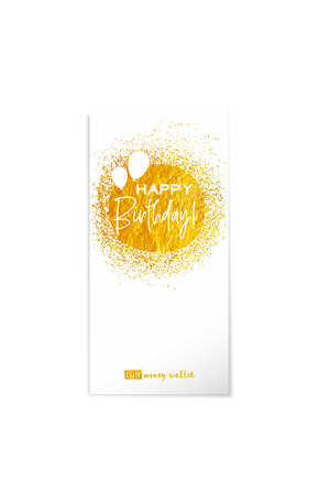 Продукт - Плик за пари и ваучери - 2 - Happy Birthday Gold