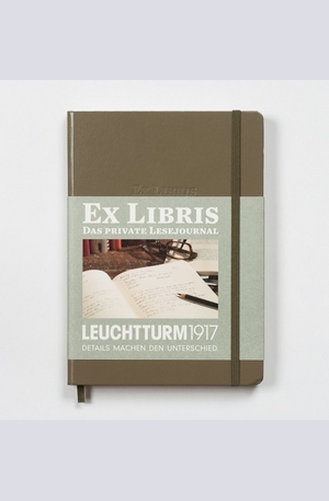 Книга - Бележник Leuchtturm 1917 Ex Libris Reading Journal, Taupe 342907