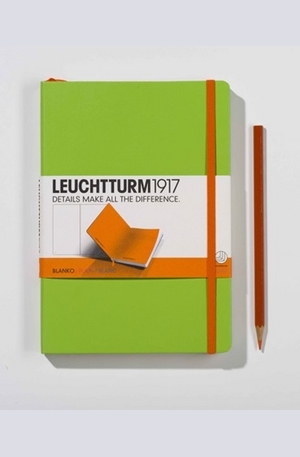 Книга - Бележник Leuchtturm 1917 Medium A5, Plain, Lime 343149