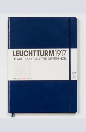 Книга - Бележник Leuchtturm 1917 Medium, Ruled, Navy 342922