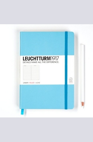 Книга - Бележник Leuchtturm 1917 Medium, Ruled, Turquoise 338715