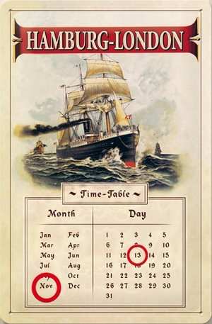Продукт - Метален вечен календар Hamburg-London