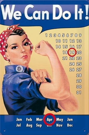 Продукт - Метален вечен календар We Can Do It!