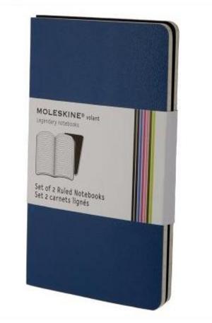 Книга - Set of 2 Volant Notebooks Ruled - Blue - Large
