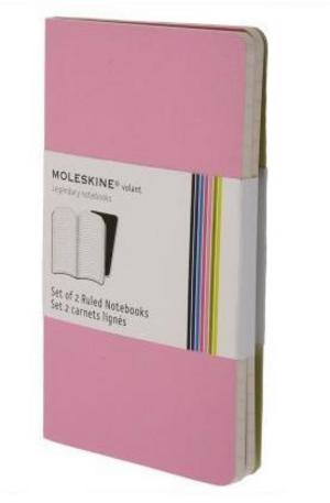 Книга - Set of 2 Volant Notebooks Ruled - Pink - Extra Small