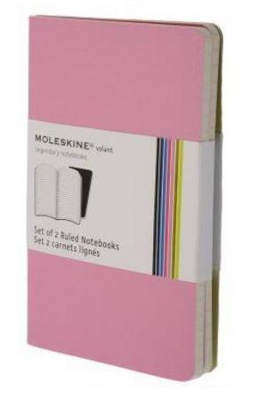 Книга - Set of 2 Volant Notebooks Ruled - Pink - Pocket