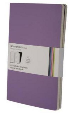 Книга - Set of 2 Volant Notebooks Ruled - Purple - Large
