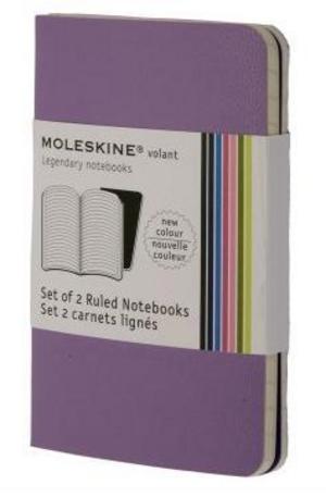 Книга - Set of 2 Volant Notebooks Ruled - Purple - Pocket