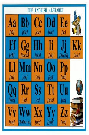 Книга - The English Alphabet - мини изтриваемо табло