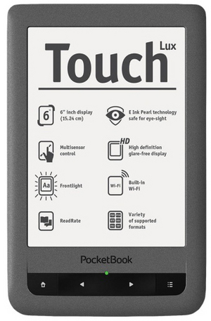 електронен четец - Pocketbook Touch Lux 6" PB623 Silver