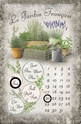 Метален вечен календар Le Jardin Francais