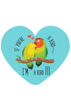 Табелка-картичка - код:A - If you&#039;re a bird - I&#039;m a bird